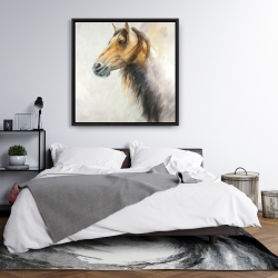 Framed 36 x 36 - Wild horse