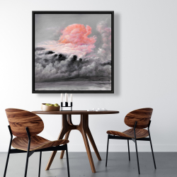 Encadré 36 x 36 - Nuages roses