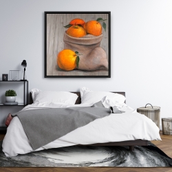 Framed 36 x 36 - Bag of oranges