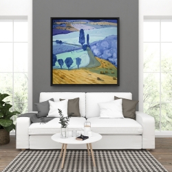 Framed 36 x 36 - Tuscany field