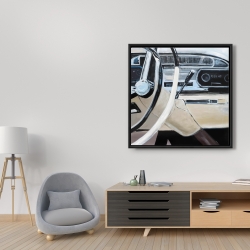 Framed 36 x 36 - 1950s car dashboard