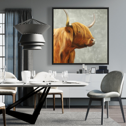 Framed 36 x 36 - Beautiful higland cattle