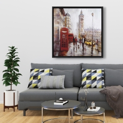 Framed 36 x 36 - The big ben at london