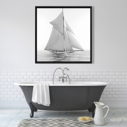 Framed 36 x 36 - Sailing ship