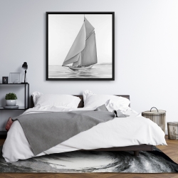 Framed 36 x 36 - Vintage sailing ship