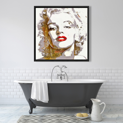 Encadré 36 x 36 - Marilyn monroe et typographie