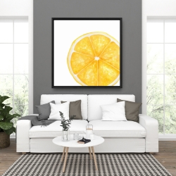 Framed 36 x 36 - Lemon slice