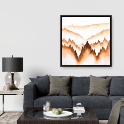 Framed 36 x 36 - Mountain of large fir trees