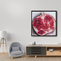 Framed 36 x 36 - Open pomegranate