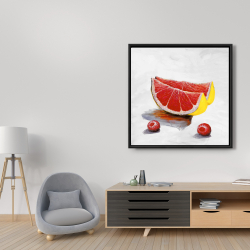 Framed 36 x 36 - Grapefruit slices