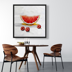 Framed 36 x 36 - Grapefruit slice