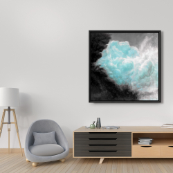 Framed 36 x 36 - Turquoise clouds