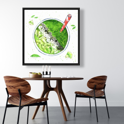 Framed 36 x 36 - Green smoothie