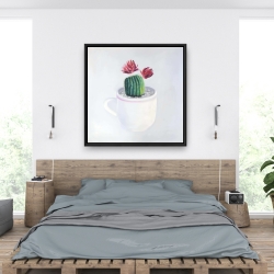 Encadré 36 x 36 - Mini cactus dans une tasse