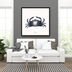 Framed 36 x 36 - Blue crab