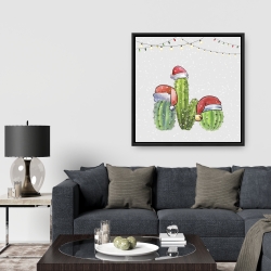 Encadré 36 x 36 - Cactus de noël