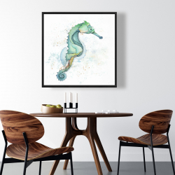 Framed 36 x 36 - Sea horse