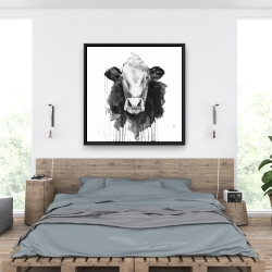 Framed 36 x 36 - Cow