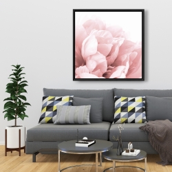 Framed 36 x 36 - Peony flower dream