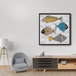 Encadré 36 x 36 - Illustration de poissons