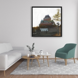 Framed 36 x 36 - Le château de frontenac in autumn