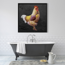 Framed 36 x 36 - Beautiful rooster 2