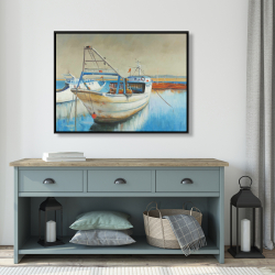 Framed 36 x 48 - Fishing boat