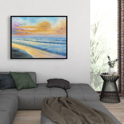 Framed 36 x 48 - Breathtaking tropical sunset