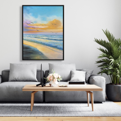 Framed 36 x 48 - Breathtaking tropical sunset