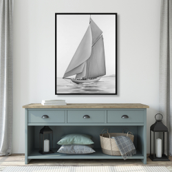 Framed 36 x 48 - Vintage sailing ship