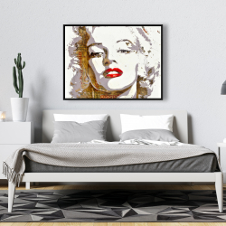 Encadré 36 x 48 - Marilyn monroe et typographie