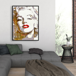 Encadré 36 x 48 - Marilyn monroe et typographie