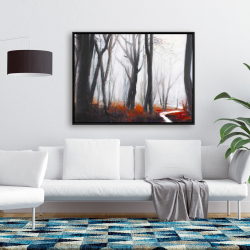 Framed 36 x 48 - Mysterious forest with stream