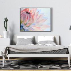 Encadré 36 x 48 - Fleur de lotus pastel