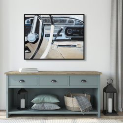 Framed 36 x 48 - 1950s car dashboard