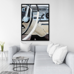 Framed 36 x 48 - 1950s car dashboard