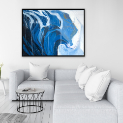 Framed 36 x 48 - Abstract wave in motion