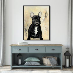 Framed 36 x 48 - French bulldog