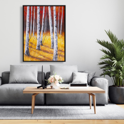 Framed 36 x 48 - Fall forest landscape