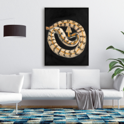 Encadré 36 x 48 - Serpent crotale des bois du sud