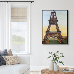 Encadré 36 x 48 - Tour eiffel à l'aube