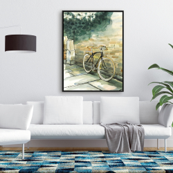 Framed 36 x 48 - Old urban bicycle