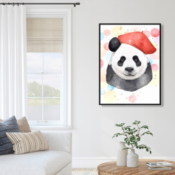 Encadré 36 x 48 - Panda artiste