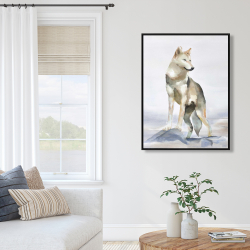 Framed 36 x 48 - Wolf