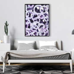 Encadré 36 x 48 - Rond mauve abstrait