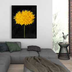 Encadré 36 x 48 - Chrysanthème jaune