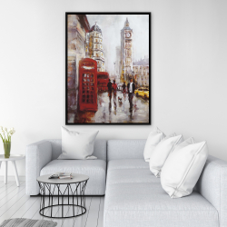 Framed 36 x 48 - The big ben at london