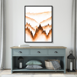 Framed 36 x 48 - Mountain of large fir trees