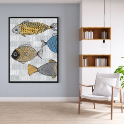 Encadré 36 x 48 - Illustration de poissons