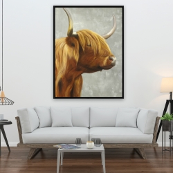 Encadré 36 x 48 - Magnifique vache des montagnes